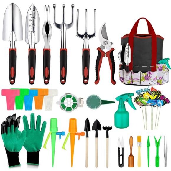Garden Tools Set 83 Piece, Succulent Tools Set Included, Heavy Duty Aluminum - Picture 1 of 8